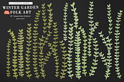 Winter Garden Folk Art, a Pattern Graphic by Arie Clares (Thumbnail 11 of 13)