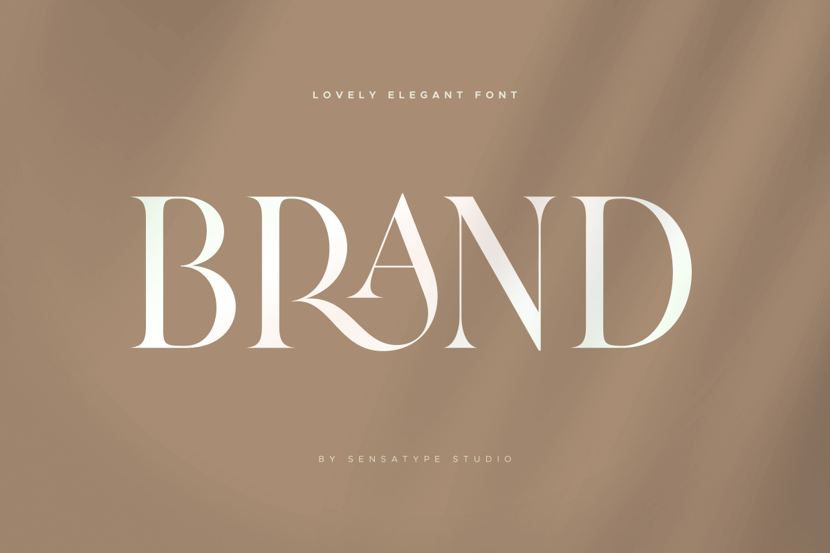 Brand - Lovely Elegant Font, a Serif Font by Sensatype (Photo 1 of 14)