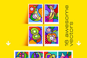 JUICY FRUITS Pop Art Collection XXL, a Food Illustration by Lilli Jemska Studio (Thumbnail 2 of 5)