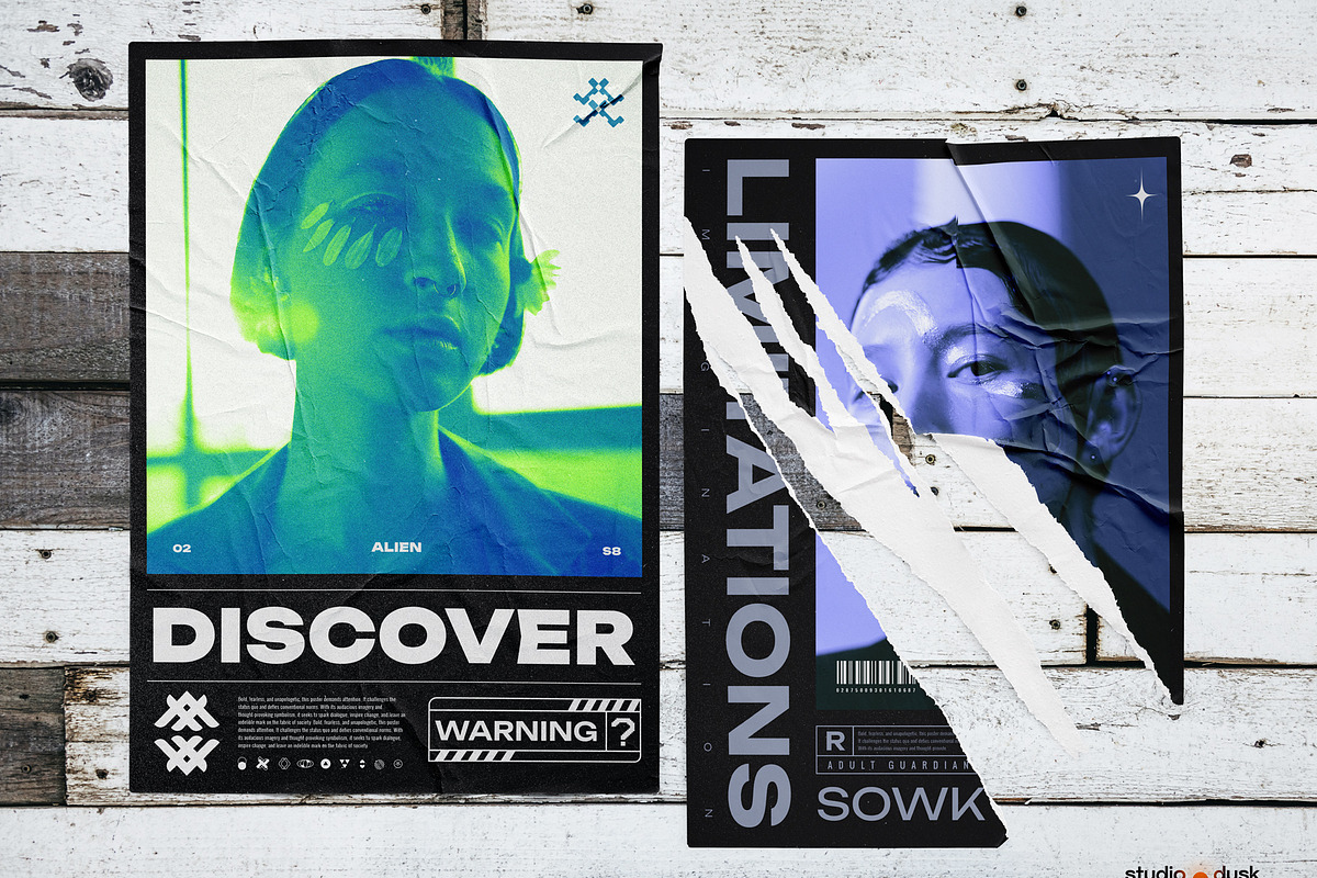 Cyber Posters, a Design Template by Studio Dusk (Photo 5 of 7)