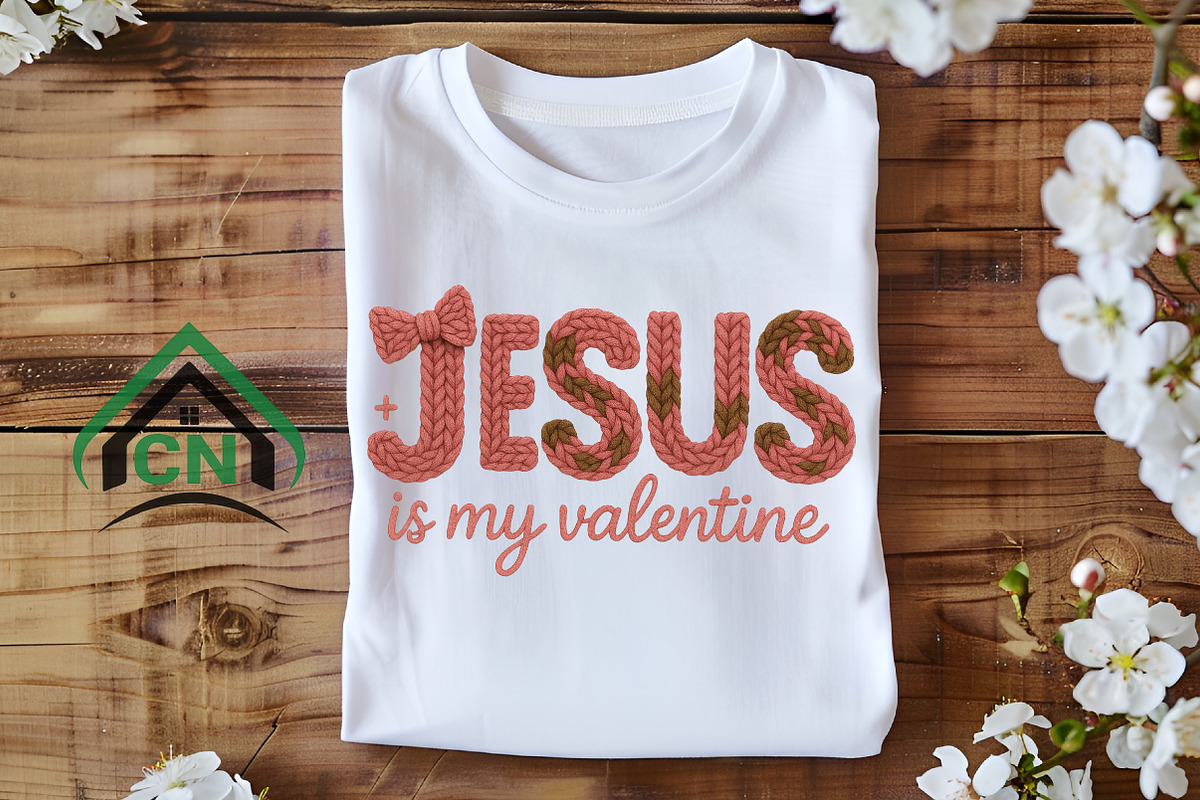 Crochet Jesus is My Valentine Png, an Illustration by Craft Nest (Photo 6 of 7)