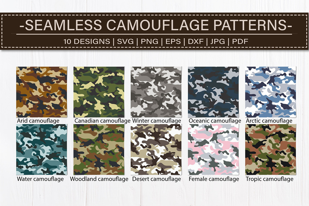 Seamless Camouflage Pattern, a Pattern Graphic by Tatti Graphic Studio (Photo 4 of 4)