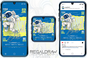 Dance Battle Social media Template, a Social Media Template by regalDRAW