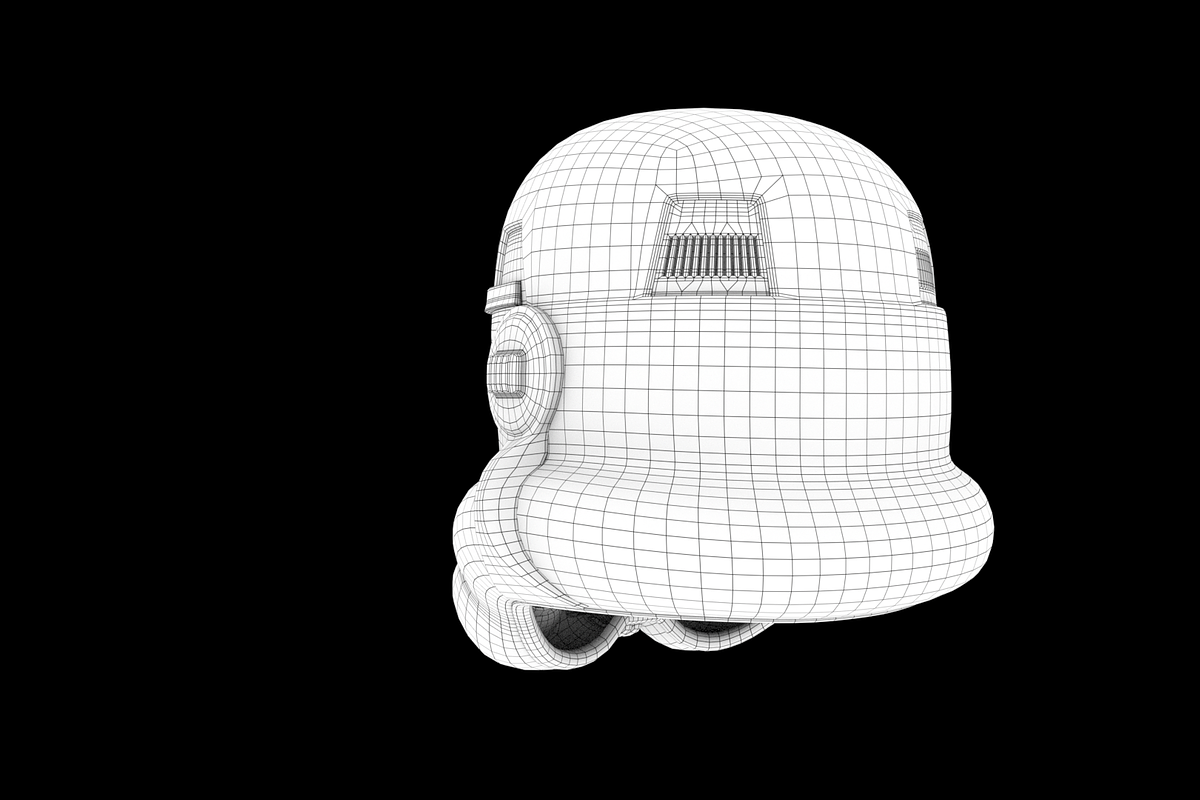 Star Wars Stormtrooper Helmet, a Characters & Person 3D Model by Olives (Photo 14 of 15)