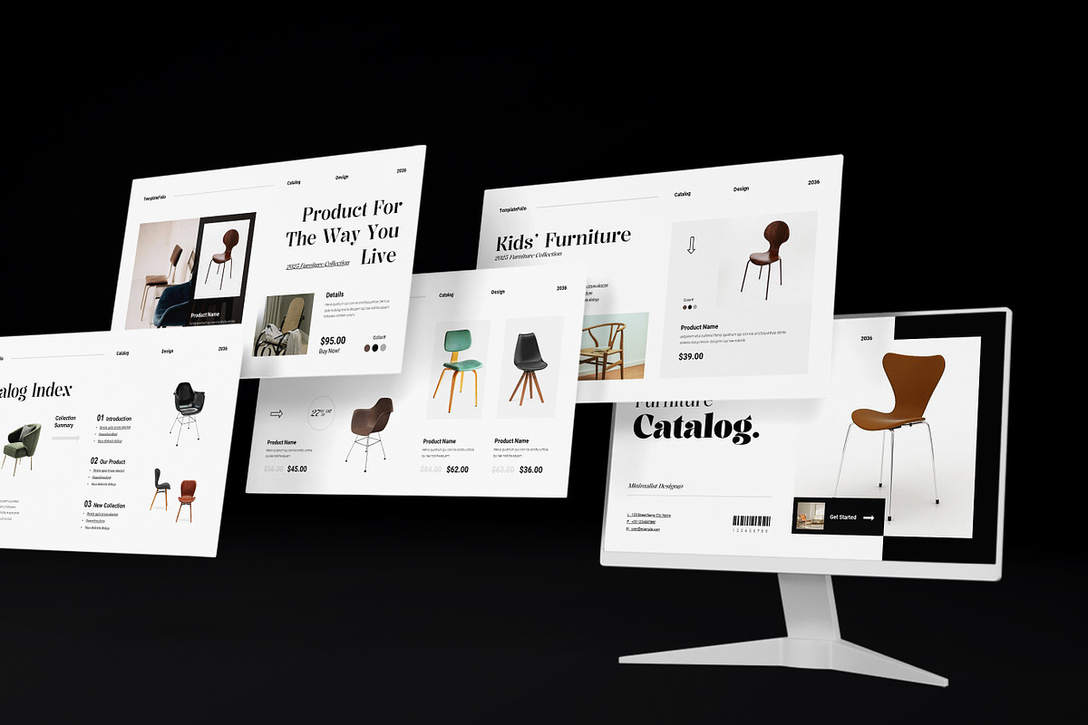 Furniture Catalog Template ( PPTX ), a Presentation Template by TemplateFolio-Shop (Photo 2 of 6)