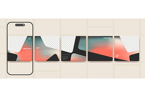 Modern carousel social media post, an Illustration by art PVP - market