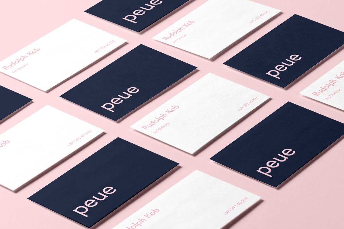 Peue Realsitic Business Card Mockup, a Business Card Template by Wild Ones (Photo 12 of 13)