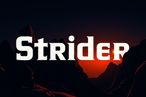 Strider - Bold Serif Display