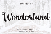 Wonderland | Script Font, a Handwritten Font by Scratchones (Thumbnail 1 of 8)