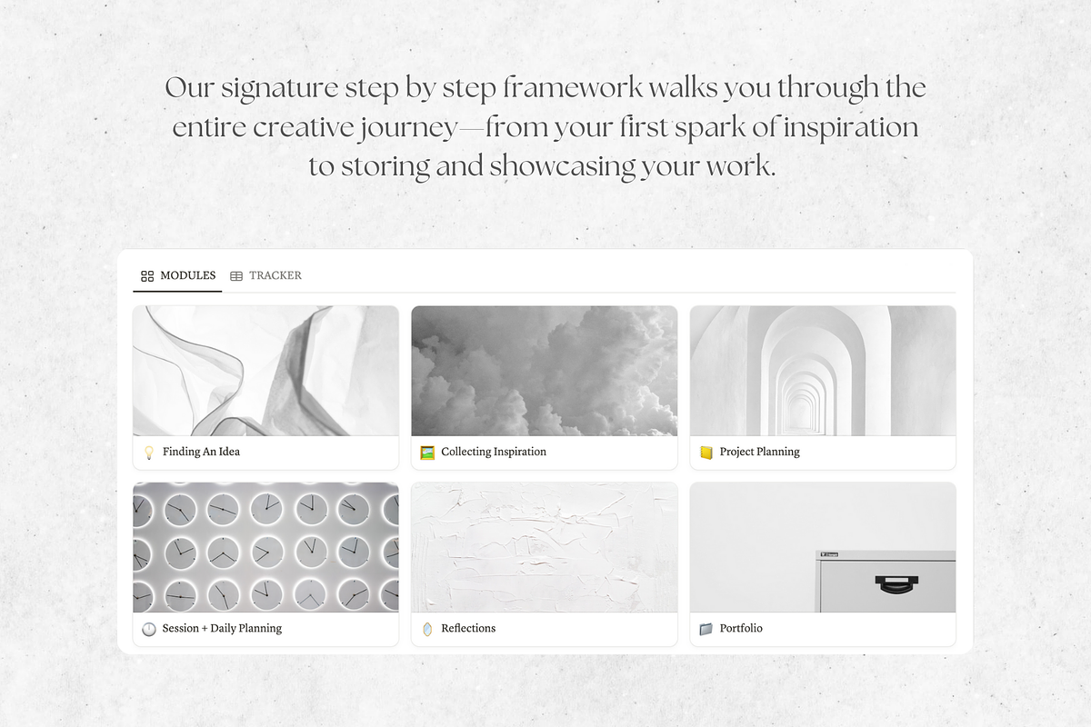 Notion Template for Creatives- White, a Design Template by flowē (Photo 3 of 5)