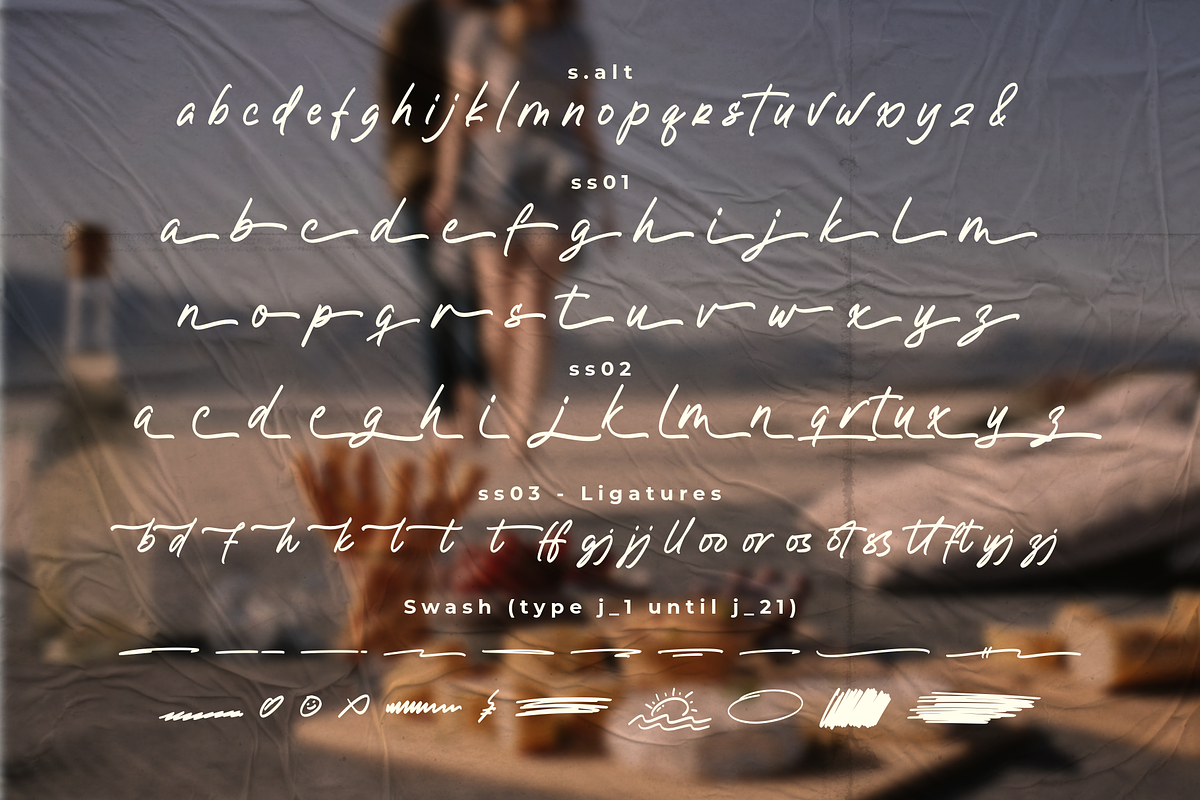 Ballimo Peachy - A Handwritten Font, a Handwritten Font by Ainun Jinan (Photo 10 of 10)