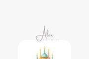 Birthday Clipart Set, a Decorative Illustration by Pati Charm Studio (Thumbnail 6 of 8)