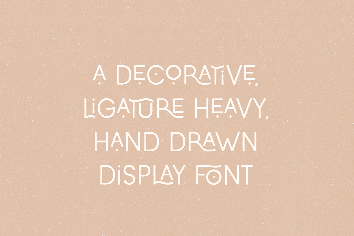 Catanzaro Ligature Display Font, a Sans Serif Font by Emma Webb Studio (Photo 2 of 12)