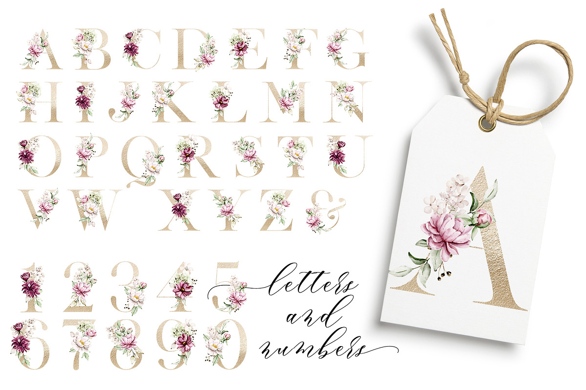 Peonies watercolor set., an Illustration by Larisa Maslova (Photo 5 of 14)