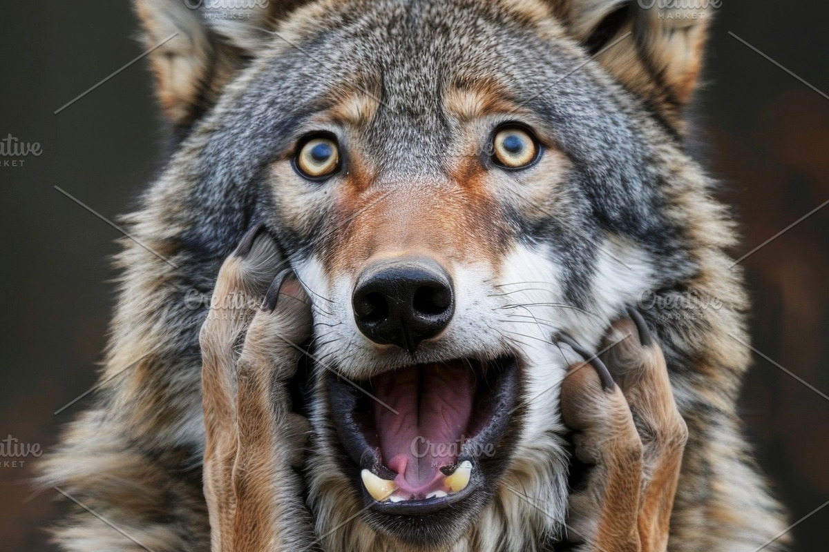 236 surprised animals, an Animal Photo by Handmadefont (Photo 165 of 241)