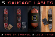 Sausage Label | Mock Up, a Packaging Mockup by Level up (Thumbnail 1 of 3)