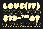 Pluffy Loon | Baloon Bubble Font, a Sans Serif Font by Jolicia Type (Thumbnail 7 of 13)