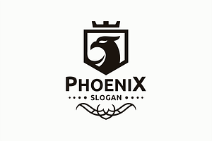 Crest Phoenix Logo Template