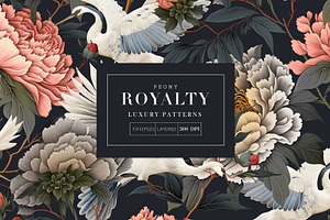 Peony Royalty Luxe! Prints & Motifs.