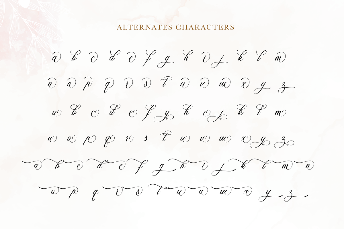 Alexandra Calligraphy, a Script Font by Silverdav (Photo 8 of 9)
