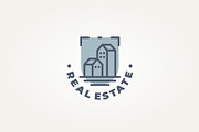 real estate building line art logo, a Branding & Logo Template by Blazybone (Thumbnail 2 of 2)
