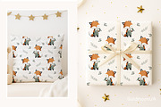 Fox and Bird Patterns & Clipart, an Animal Illustration by GoldmoonUA (Thumbnail 4 of 5)