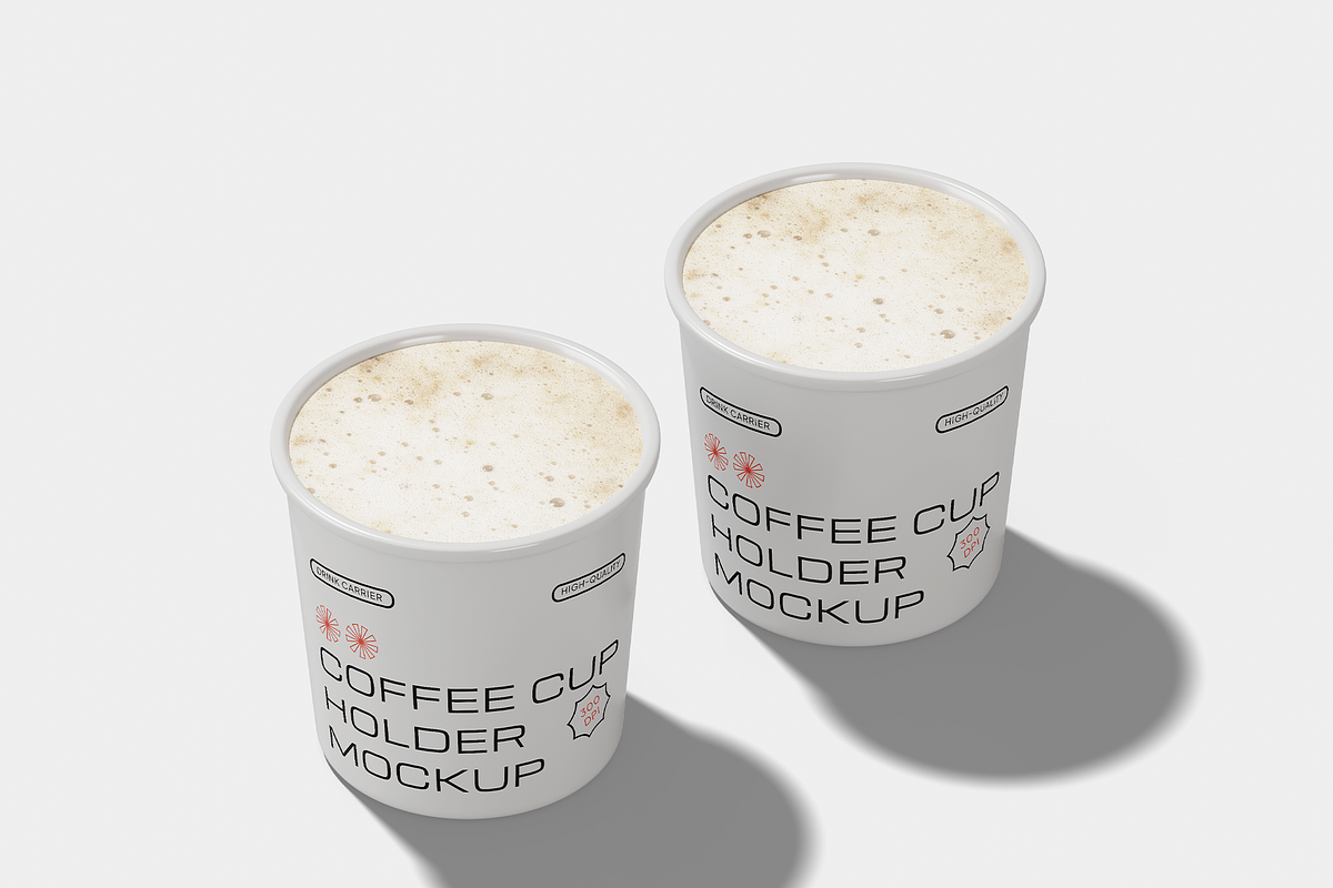 Coffee Cup Holder Mockup, a Cups & Container Mockup by Permadi Creative (Photo 3 of 3)