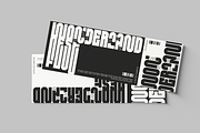 HS Monsnow - An Experimental Sans, a Sans Serif Font by Helipad Space (Thumbnail 5 of 16)