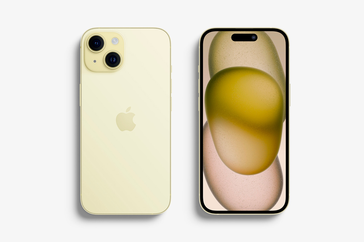 iPhone 15 Mockups, an iPhone Mockup by ls.graphics (Photo 11 of 11)