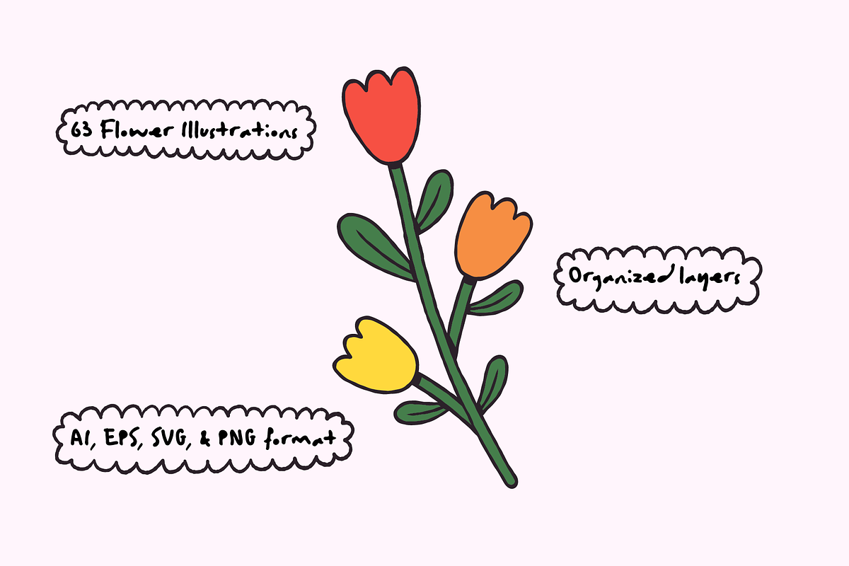 Sunny Blooms Illustration Set, an Object Illustration by The Isian (Photo 12 of 16)
