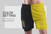 Mockups Shorts with Compression Line, a Bottom Mockup by Grow Design Craft Studio (Thumbnail 2 of 9)
