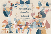 Geometric Botanical Spring Pack, a Decorative Illustration by GiraffeCreative (Thumbnail 1 of 21)