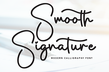 Smooth Signature | Script Font