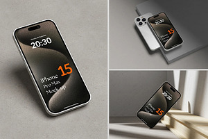 Iphone 15 Mockup, an iPhone Mockup by Se٧enStudio