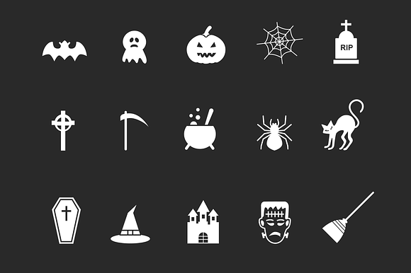 15 Spooky Halloween Icons