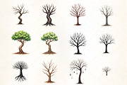 Creepy Tree Silhouette Clipart, an Illustration by CrexoraLab (Thumbnail 5 of 5)