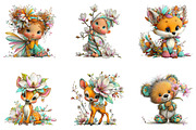 Spring Flower Baby Clipart, a Seasonal Illustration by CreationArt (Thumbnail 5 of 5)