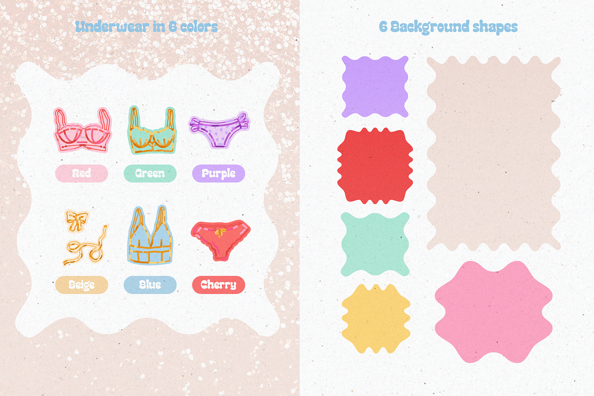 Gentle underwear set. Female clothes, an Object Graphic by My.Ordinarty (Photo 7 of 8)