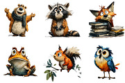 Quirky Woodland Animals PNG Clipart, an Illustration by Sublimation Artist (Thumbnail 5 of 7)