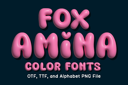 Fox Amina Color Font, a Symbol Font by Fox7 By Rattana
