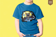 Cute halloween bat. Tshirt, PNG., an Animal Illustration by KENO Mascots (Thumbnail 6 of 6)