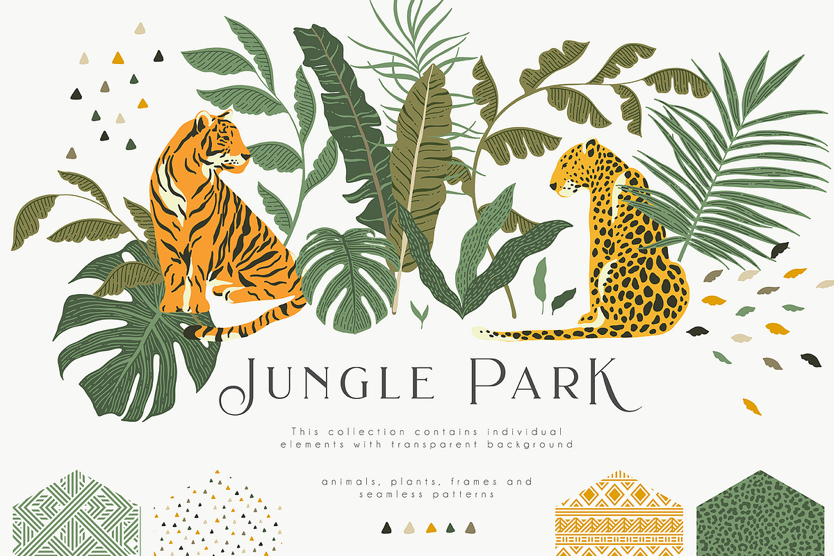 Jungle Park Collection, an Animal Illustration by Julia Dreams (Photo 1 of 7)