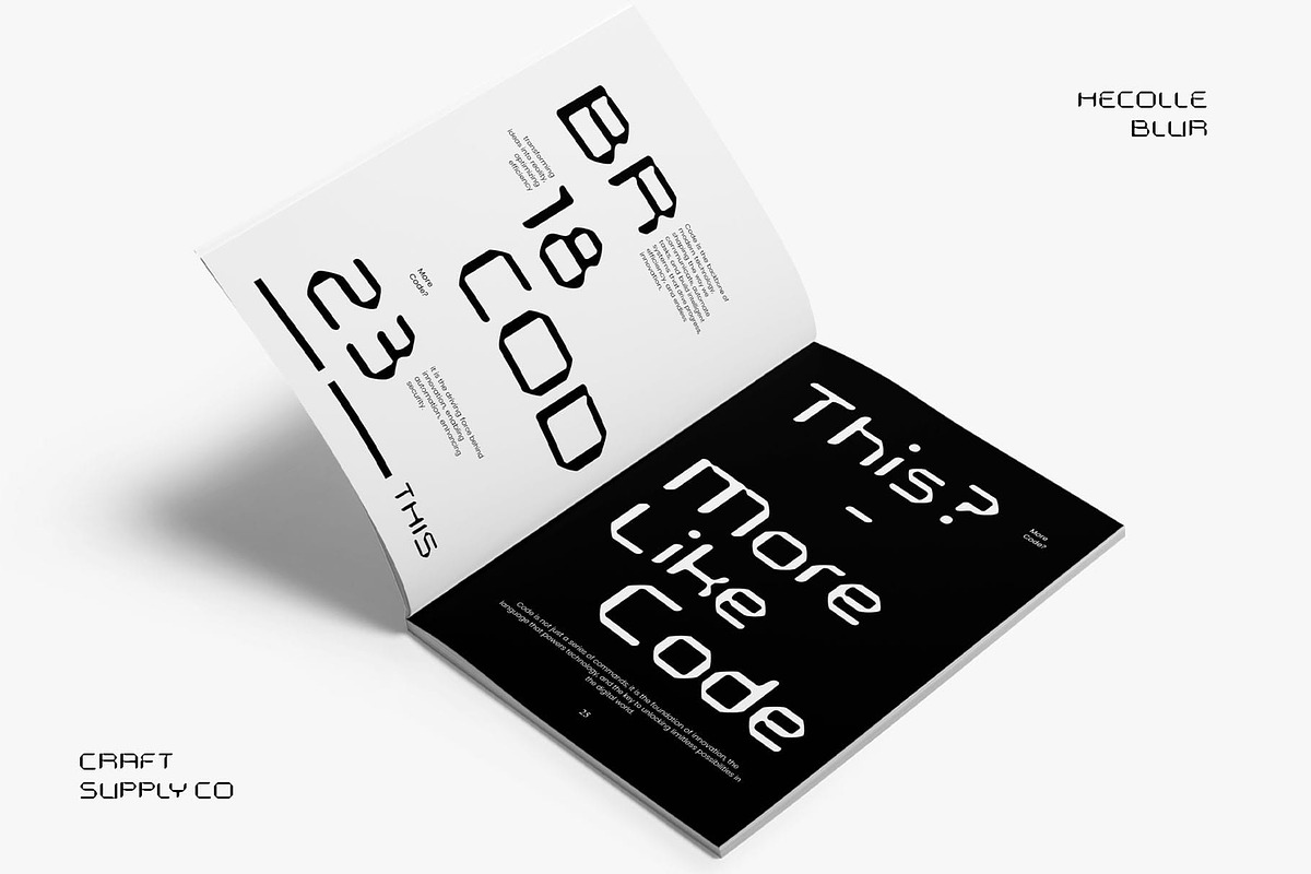 Hecolle Blur, a Sans Serif Font by Craft Supply Co. (Photo 5 of 8)