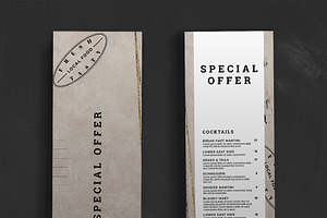 Rustic Restaurant Menu Template