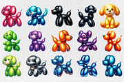Balloon Dog Sublimation Clipart, an Animal Illustration by Rose Art (Thumbnail 2 of 5)