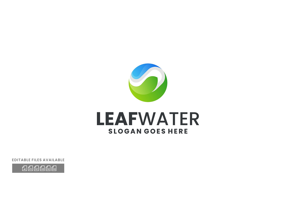 Leaf Water Gradient Colorful Logo, a Branding & Logo Template by ivan_artnivora