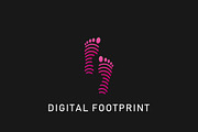 Digital Footprint Logo, a Branding & Logo Template by Piro Concept (Thumbnail 1 of 3)