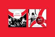 Gymnasium Social Media Pack, a Social Media Template by ZAAS (Thumbnail 4 of 5)