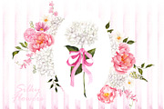 Silky Flowers. Watercolor graphic, an Object Graphic by ma_i_vi (Thumbnail 11 of 11)