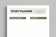 Study Planner Template Layout, a Stationery Template by ContestDesign (Thumbnail 2 of 5)